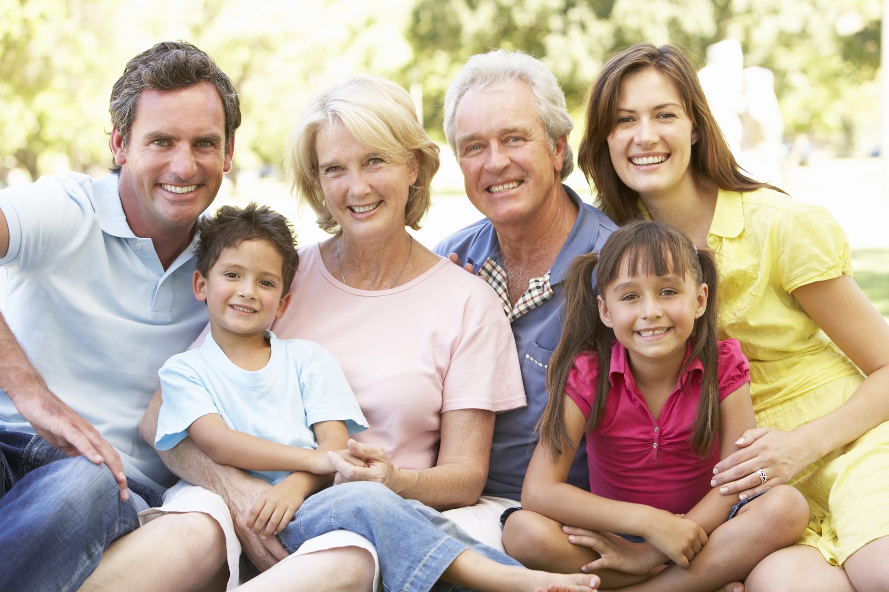A family together at home